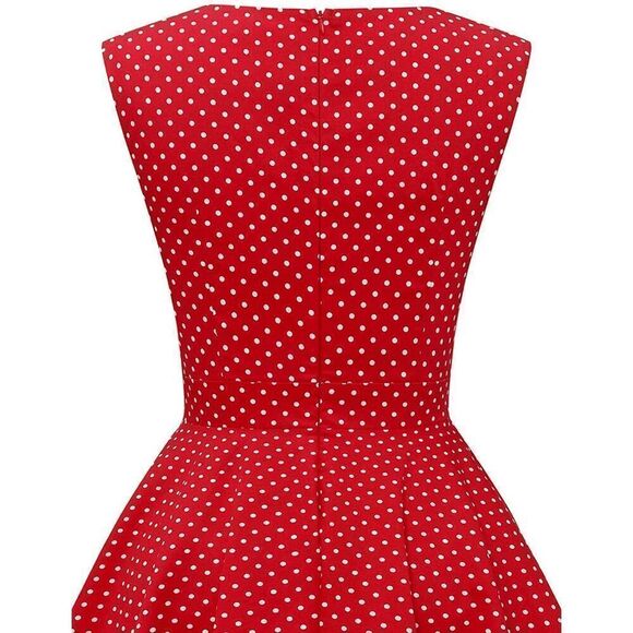 ❤️ Pinup 1950s Retro Red Polka Dot Disney Minnie Mouse Dress S, XL NWT - Picture 4 of 17